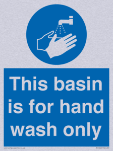 Basin for hand wash only